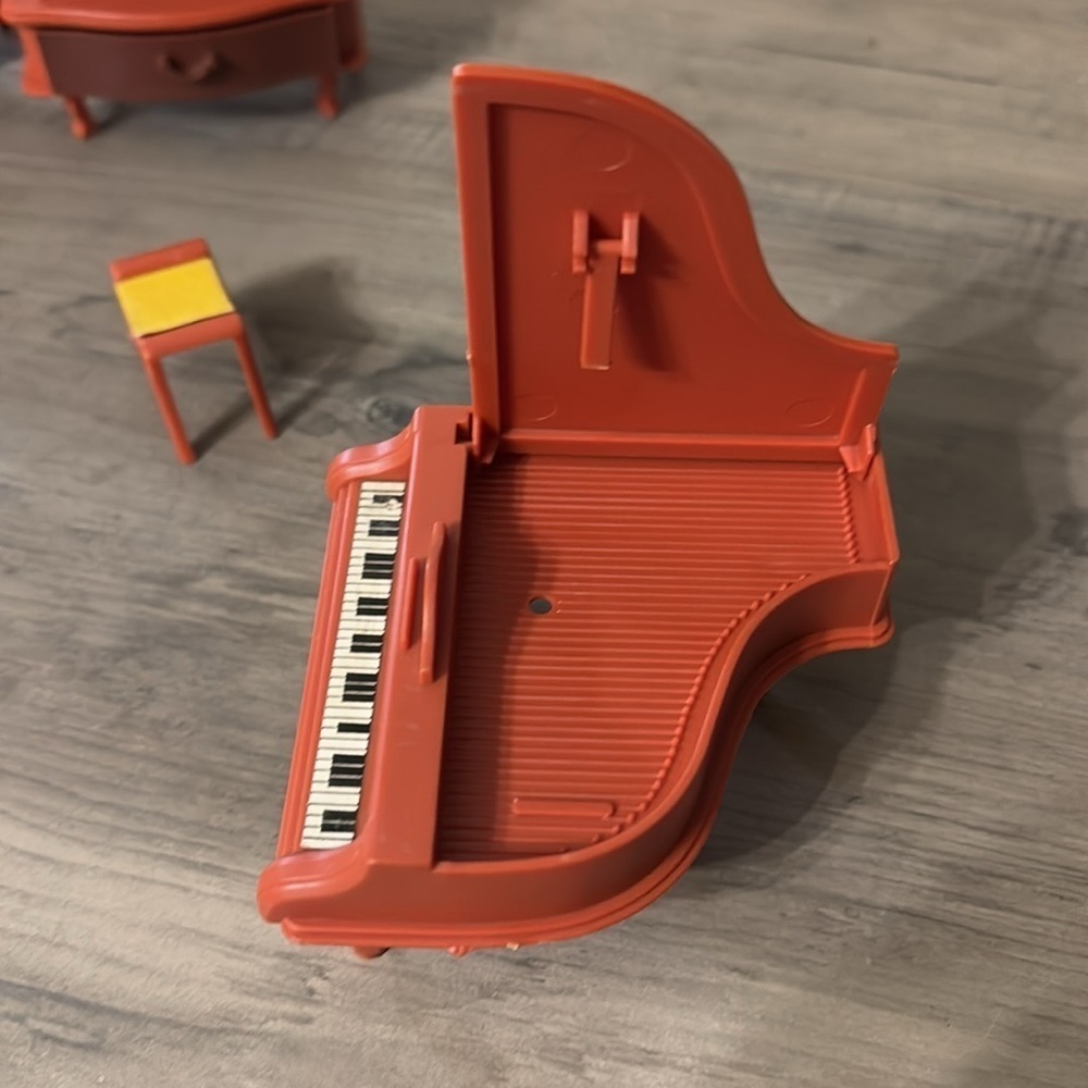 VINTAGE Plastic furniture for living room/dollhouse, JEAN W. Germany 70s - Picture 6 of 16